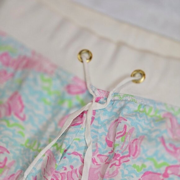 Lilly Pulitzer ✦ Lobstah Roll Linen Beach Pants ✦ XS Wide Leg Drawstring Waist - Picture 6 of 13